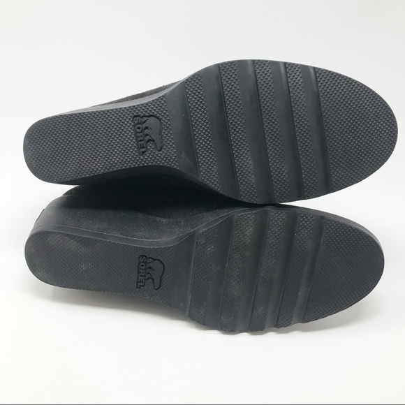 Sorel Toronto Waterproof Leather Suede Lace Up Wedge Snow Winter Boots 7.5 black - Picture 11 of 14